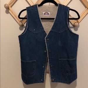 Vintage wrangler denim vest